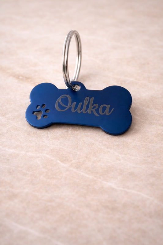 Médaillon pour chien Bleu