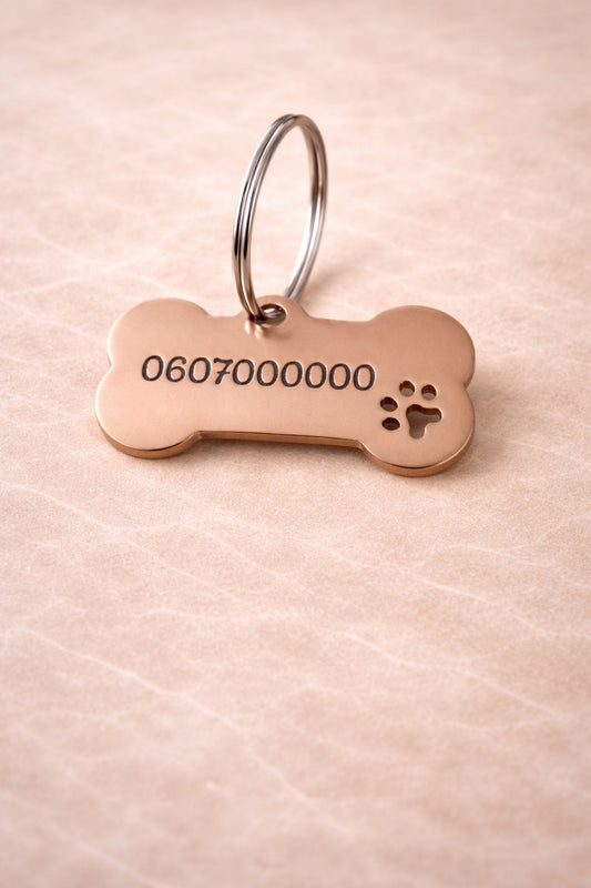 Médaillon pour chien Rose Gold