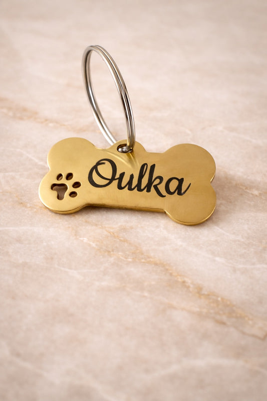 Médaillon pour chien Or