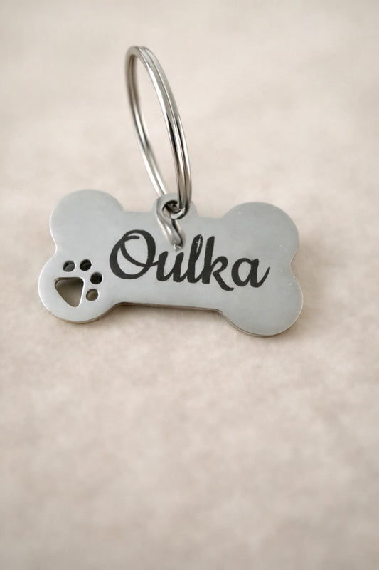 Médaillon pour chien Argent