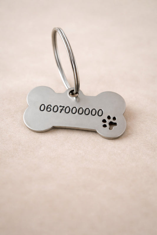 Médaillon pour chien Argent