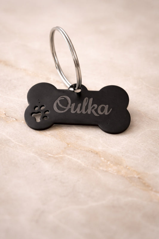 Médaillon pour chien Noir