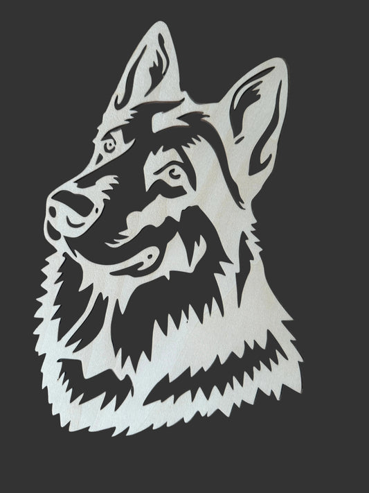 Découpe bois Berger Allemand