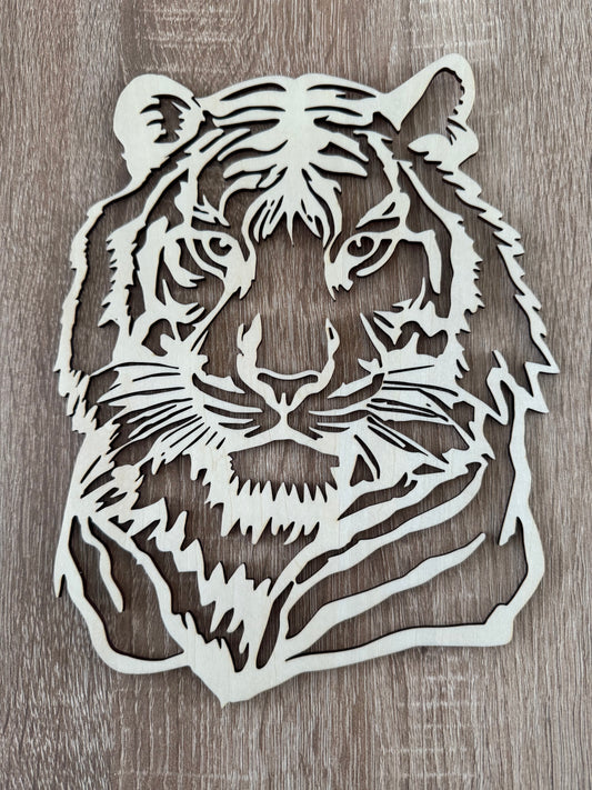 Découpe bois tigre